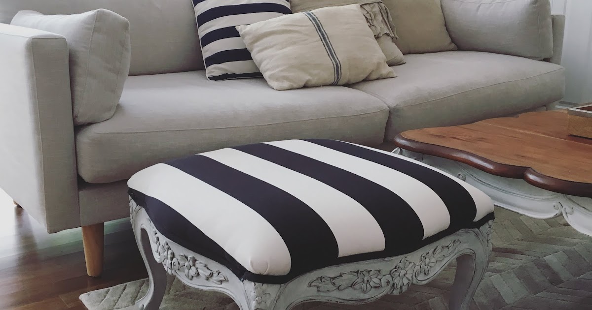 Lilyfield Life Ottoman and Bench IKEA fabric black and white